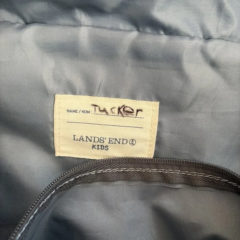 Lands End Kids Laptop Messenger Bag Blue 15